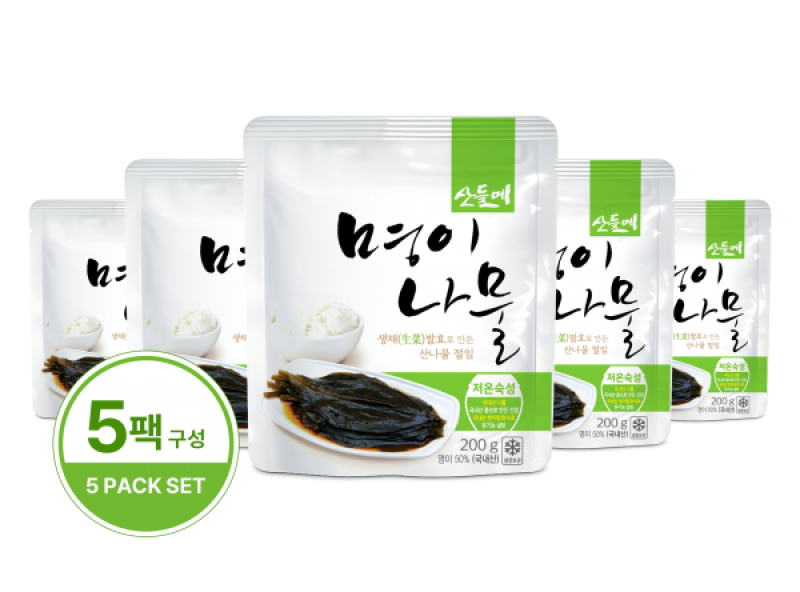 산들메식품,[산들메] 국내산 명이나물 장아찌 200g  고기반찬